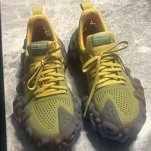 CROCS Olive and Charcoal Sneakers